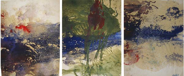 Luigia Cappello, "Opera su carta Trittico", 2008